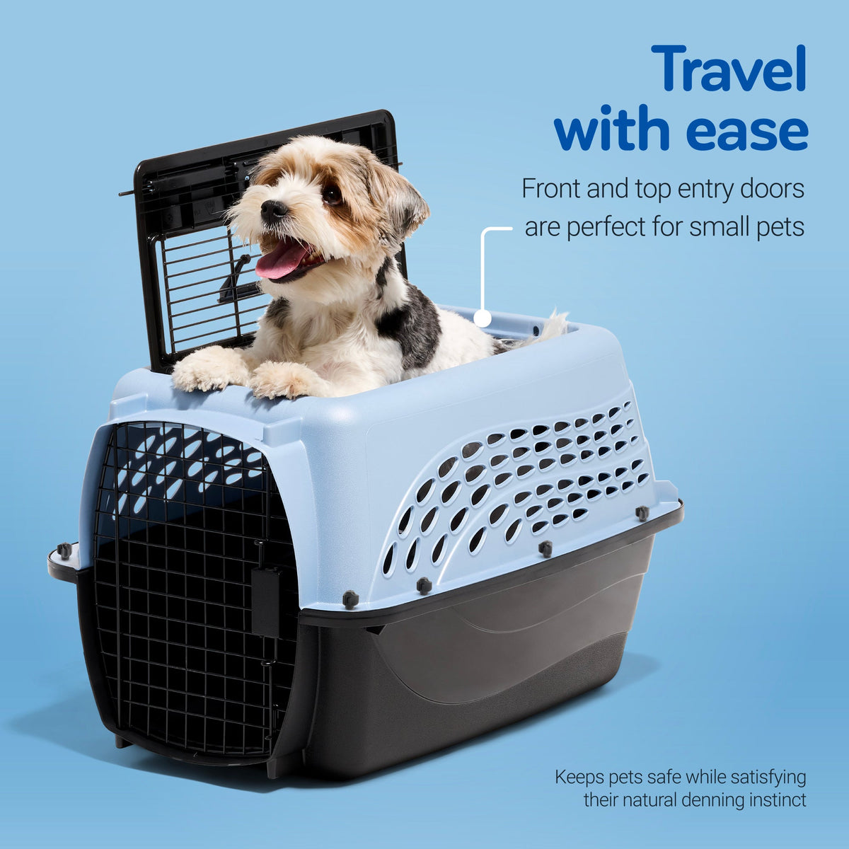 Petmate E-Z Load Two Door Dog & Cat Kennel