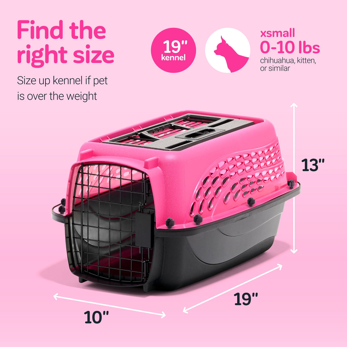 Petmate E-Z Load Two Door Dog & Cat Kennel