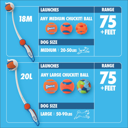 Chuckit! Ultra Ball Launcher 18" Medium – Includes Tennis Ball