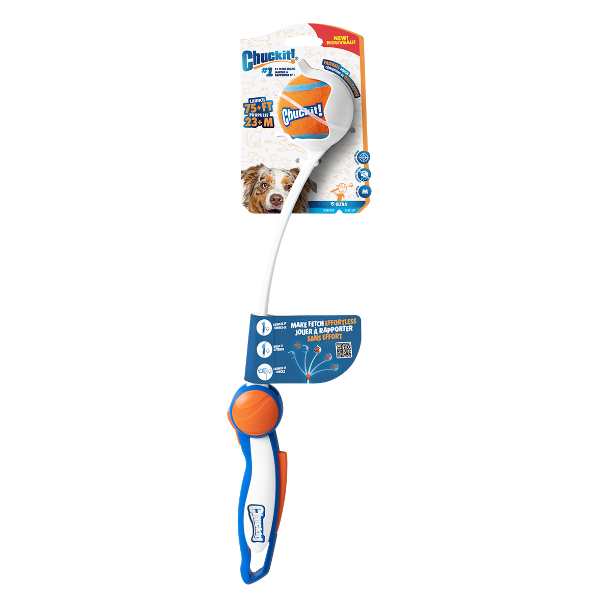 Chuckit! Ultra Ball Launcher 18" Medium – Includes Tennis Ball