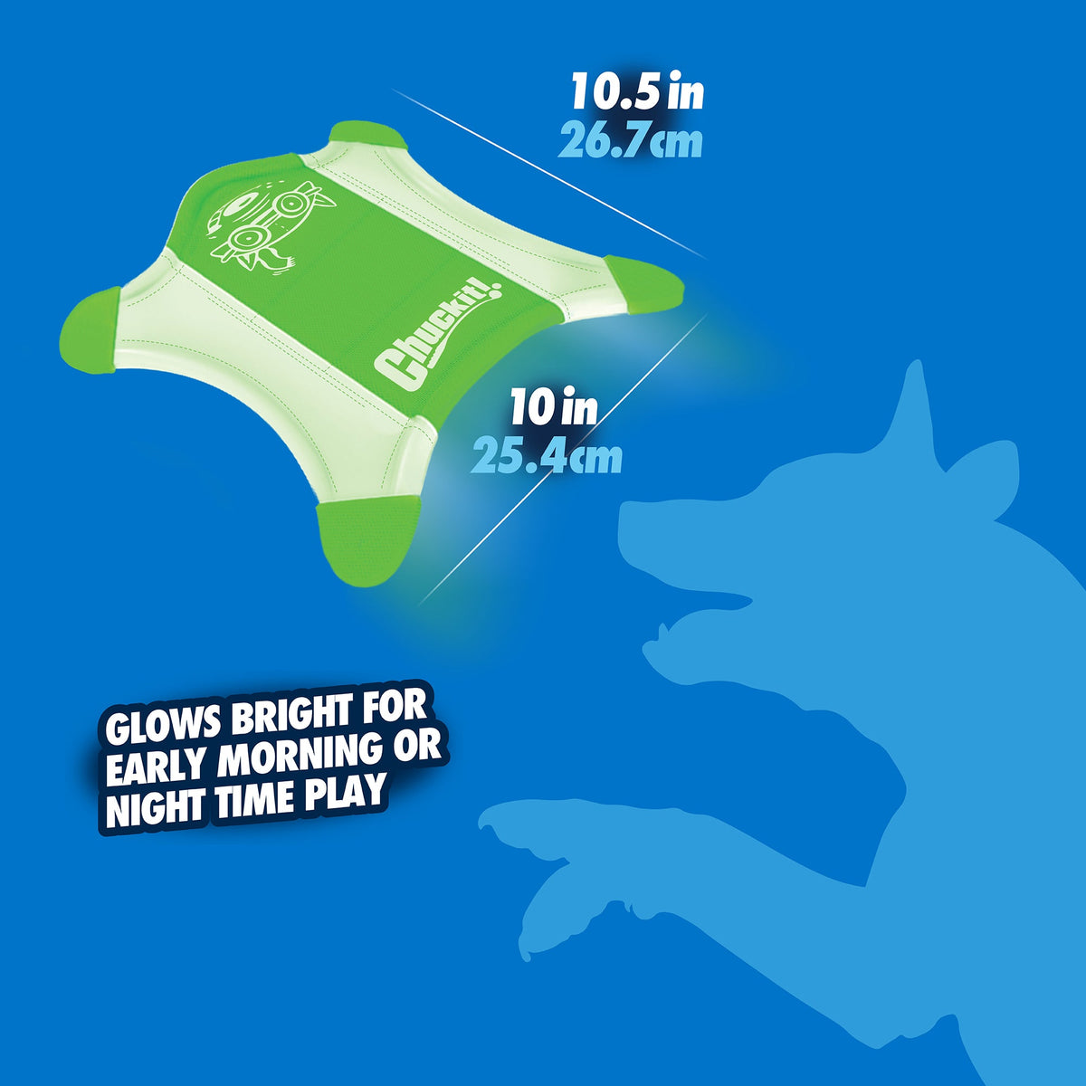 Chuckit! Max Glow Flying Fetch Squirrel