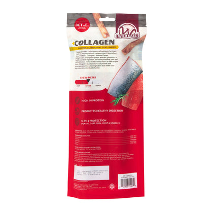Wild Eats Salmon Flavored Collagen Retriever Adult Rolls