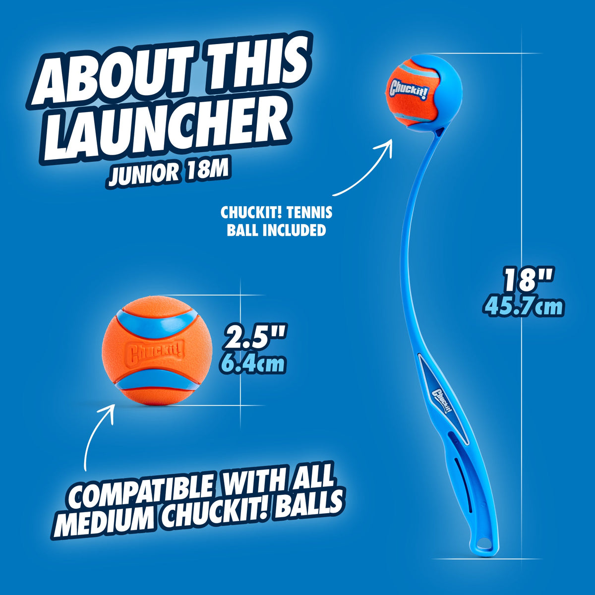 Chuckit! Junior 18M Dog Ball Launcher
