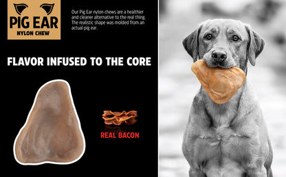 BarkBone Natural Instincts Nylon Pig Ear