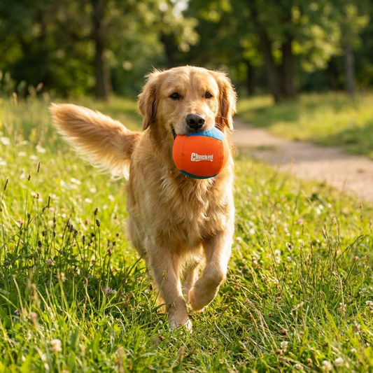 Chuckit! Big Air Fetch & Herding Ball Dog Toy - lifestyle